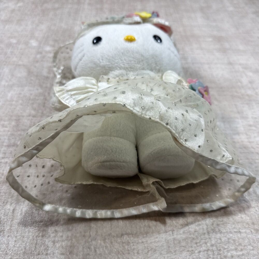 VTG Y2K Sanrio Hello Kitty, Wedding Bride Plush Toy Plushie Collab w. Mac Donald - Picture 3 of 9